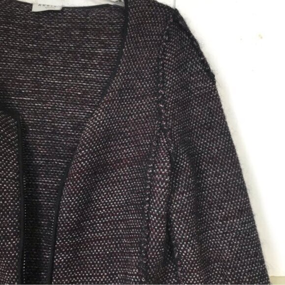 Akris Punto Tweed Knit Mohair Wool Zip Pockets Jacket Cardigan Sweater Preppy 6 - Picture 11 of 16